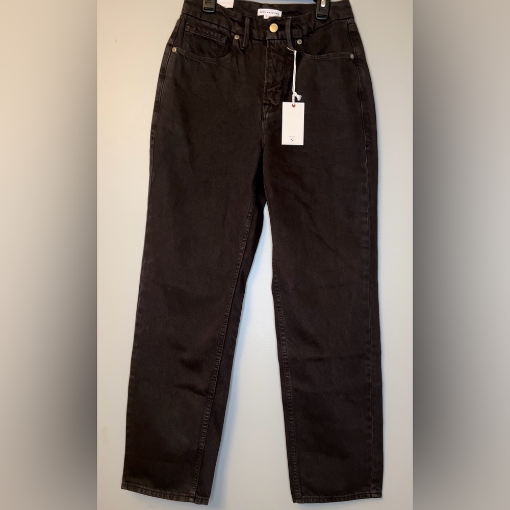 Good American Good 90’s Duster Straight Jeans